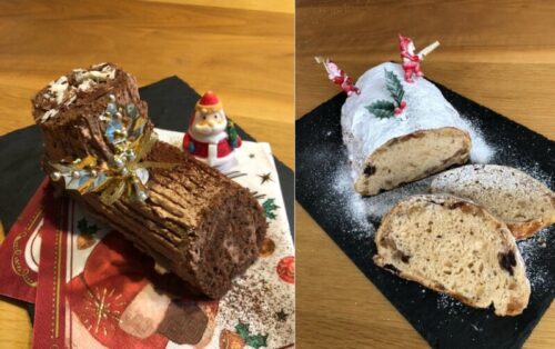 クリスマスパンとケーキ見本写真