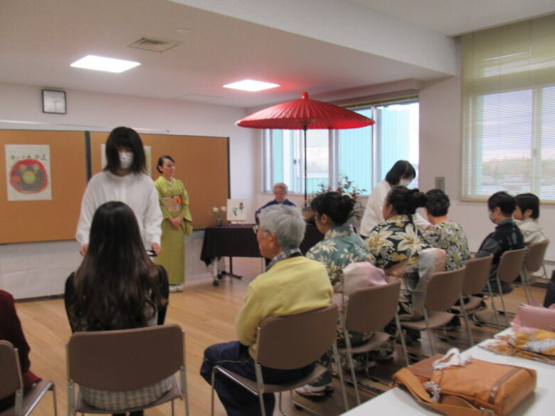 文化祭お茶会風景写真