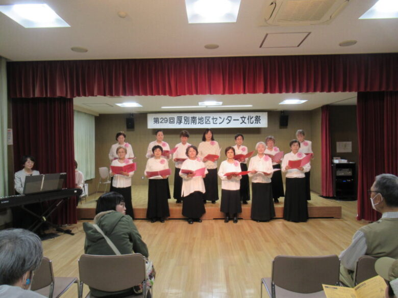 文化祭コーラスステージ風景写真